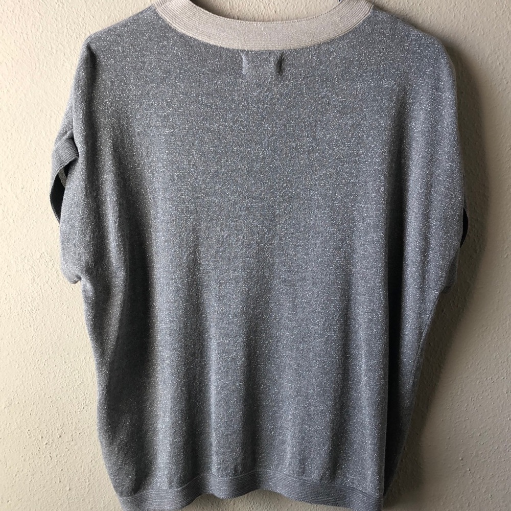 Nümph Silver and Cream Metallic Blouse - Picture 4 of 4